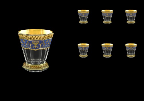 Stella B2 SEGC Whisky Glasses 310ml 6pcs in Flora´s Empire Golden Blue Decor (23-806)