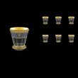 Stella B2 SEGC Whisky Glasses 310ml 6pcs in Flora´s Empire Golden Blue Decor (23-806)