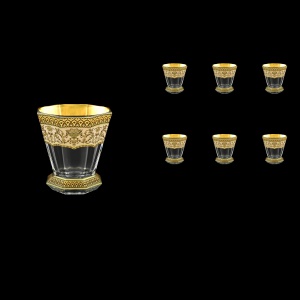 Stella B2 SEGI Whisky Glasses 310ml 6pcs in Flora´s Empire Golden Ivory Decor (25-806)