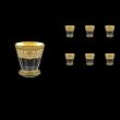 Stella B2 SEGI Whisky Glasses 310ml 6pcs in Flora´s Empire Golden Ivory Decor (25-806)