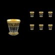 Stella B2 SEGB Whisky Glasses 310ml 6pcs in Flora´s Empire Golden Black Decor (26-806)