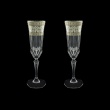 Adagio CFL AASK Champagne Flutes 180ml 2pcs in Allegro Platinum Light Decor (65-1/645/2/L)