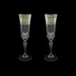 Adagio CFL AASK Champagne Flutes 180ml 2pcs in Allegro Platinum Light Decor (65-1/645/2/L)