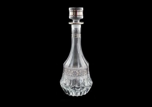 Adagio RD AASK Round Decanter 1000ml 1pc in Allegro Platinum Light Decor (65-1/650/L)