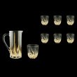 Trix Set J+B3 TTG Jug 1200ml+6x290ml 1+6 pcs in Gold (1267/1264)