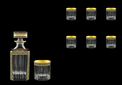 Timeless Set WD+B2 TMGB Whisky Set 750ml+6x360ml in Lilit Golden Black (31-280/291)