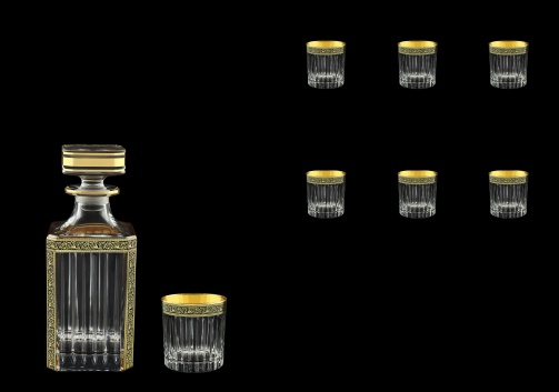 Timeless Set WD+B3 TMGB Whisky Set 750ml+6x313ml in Lilit Golden Black (31-280/279)