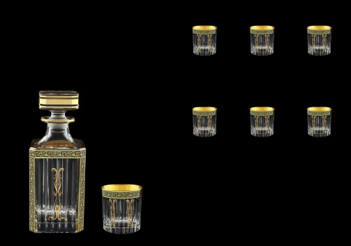 Timeless Set WD+B3 TMGB H Whisky Set 750ml+6x313ml in Lilit Golden Black+H (31-280/279/H)