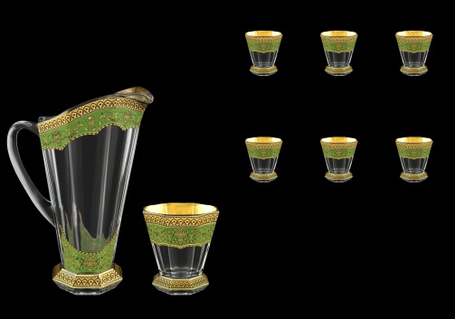 Stella Set J+B2 SEGG 1300+6x310ml 1+6pcs in Flora´s Empire Golden Green Decor (24-804/806)