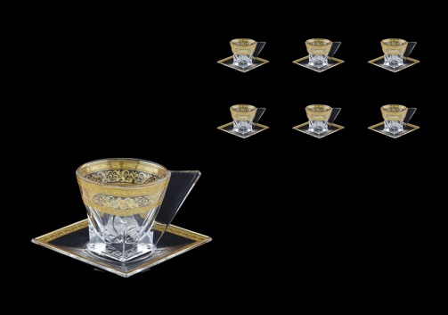 Fusion CA FALK Cup Cappuccino 190ml 6pcs in Allegro Golden Light Decor (65-785/6/L)