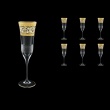 Fiesole CFL FALK Champagne Flutes 170ml 6pcs in Allegro Golden Light Decor (65-832/L)