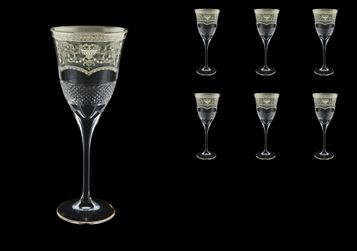 Fiesole C2 FESK Wine Glasses 282ml 6pcs in Flora´s Empire P. Crystal L. (20-1/822/L)