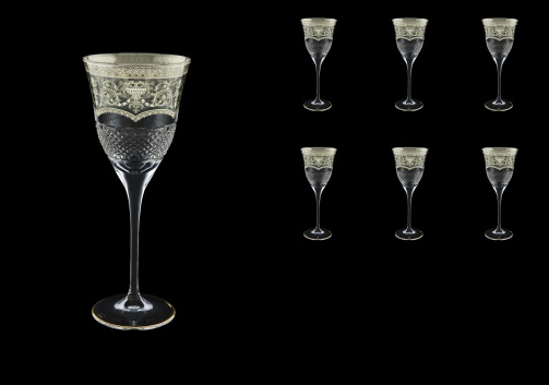 Fiesole C3 FESK Wine Glasses 190ml 6pcs in Flora´s Empire P. Crystal L. (20-1/821/L)