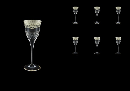 Fiesole C5 FESK Liqueur Glasses 70ml 6pcs in Flora´s Empire P. Crystal L. (20-1/820/L)