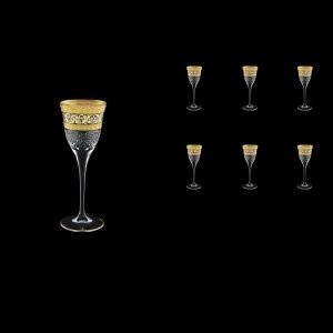 Fiesole C5 FALK Liqueur Glasses 70ml 6pcs in Allegro Golden Light Decor (65-829/L)