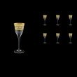 Fiesole C5 FALK Liqueur Glasses 70ml 6pcs in Allegro Golden Light Decor (65-829/L)