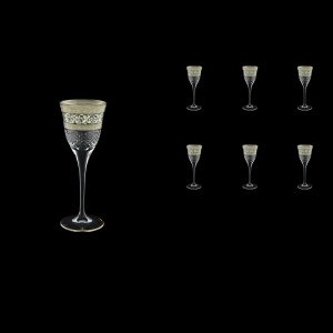 Fiesole C5 FASK Liqueur Glasses 70ml 6pcs in Allegro Platinum Light Decor (65-1/829/L)