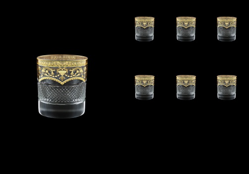 Fiesole B2 FELK Whisky Glasses 290ml 6pcs in Flora´s Empire G. Crystal L. (20-824/L)