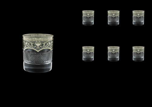 Fiesole B2 FESK Whisky Glasses 290ml 6pcs in Flora´s Empire P. Crystal L. (20-1/824/L)