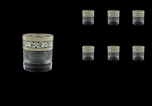 Fiesole B2 FASK Whisky Glasses 290ml 6pcs in Allegro Platinum Light Decor (65-1/833/L)