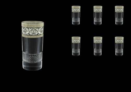 Fiesole B0 FASK Water Glasses 360ml 6pcs in Allegro Platinum Light Decor (65-1/834/L)