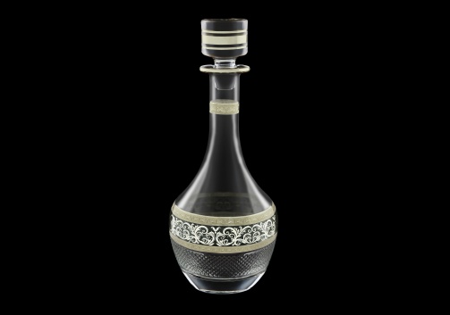 Fiesole RD FASK Round Decanter 900ml 1pc in Allegro Platinum Light Decor (65-1/837/L)