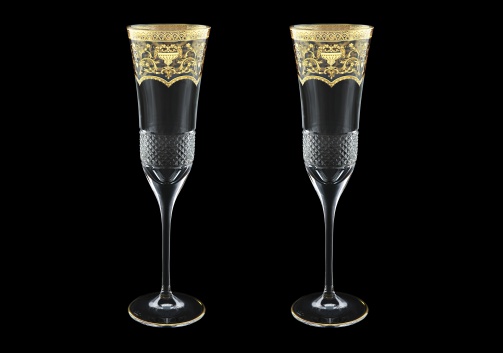 Fiesole CFL FELK Champagne Flutes 170ml 2pcs in Flora´s Empire G. Crystal L. (20-823/2/L)