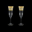 Fiesole CFL FALK Champagne Flutes 170ml 2pcs in Allegro Golden Light Decor (65-832/2/L)