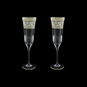 Fiesole CFL FASK Champagne Flutes 170ml 2pcs in Allegro Platinum Light D. (65-1/832/2/L)