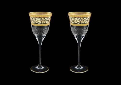 Fiesole C3 FALK Wine Glasses 190ml 2pcs in Allegro Golden Light Decor (65-830/2/L)