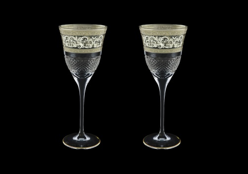 Fiesole C3 FASK Wine Glasses 190ml 2pcs in Allegro Platinum Light Decor (65-1/830/2/L)