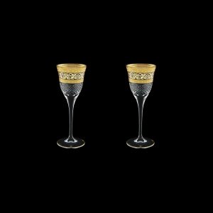 Fiesole C5 FALK Liqueur Glasses 70ml 2pcs in Allegro Golden Light Decor (65-829/2/L)