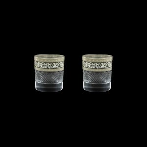 Fiesole B2 FASK Whisky Glasses 290ml 2pcs in Allegro Platinum Light Decor (65-1/833/2/L)