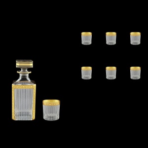Timeless Set WD+B3 TNGC S Whisky Set 750ml+6x313ml in Romance Gold. Cl. D.+S (33-105/110)