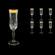 Opera CFL ONGC Champagne Flutes 130ml 6pcs in Romance Golden Classic Decor (33-235)