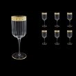 Bach C2 BNGL Wine Glasses 400ml 6pcs in Romance Golden Bright Decor (33-885/BT)