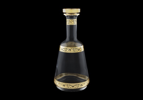 Atelier RD ANGL Round Decanter 1000ml 1pc in Romance Golden Bright Decor (33-897/BT)