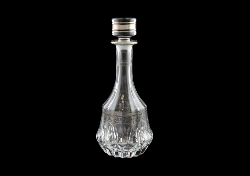 Adagio RD AESK Round Decanter 1000ml 1pc in Flora´s Empire Platinum Crystal L (20-1/599/L)