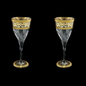 Fluente C2 FALK D Wine Glasses 291ml 2pcs in Allegro Golden Light Decor+D (66-750/2/L)