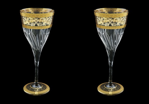 Fluente C2 FALK D Wine Glasses 291ml 2pcs in Allegro Golden Light Decor+D (66-750/2/L)