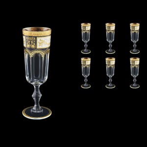Provenza CFL F0016 Champagne Flute 160ml 6pcs in Diadem Golden Black (F0016-0010)