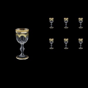 Provenza C5 F0016 Liqueur Glasses 50ml 6pcs in Diadem Golden Black (F0016-0015)