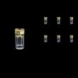 Provenza B5 F0016 Liqueur Tumblers 50ml 6pcs in Diadem Golden Black (F0016-0005)