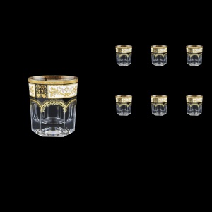 Provenza B3 F0016 Whisky Glasses 185ml 6pcs in Diadem Golden Black (F0016-0003)