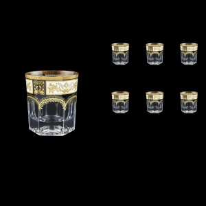 Provenza B2 F0016 Whisky Glasses 280ml 6pcs in Diadem Golden Black (F0016-0002)