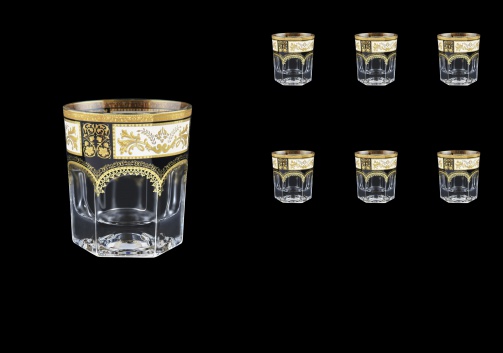 Provenza B2 F0016 Whisky Glasses 280ml 6pcs in Diadem Golden Black (F0016-0002)