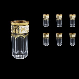Provenza B0 F0016 Water Glasses 370ml 6pcs in Diadem Golden Black (F0016-0000)