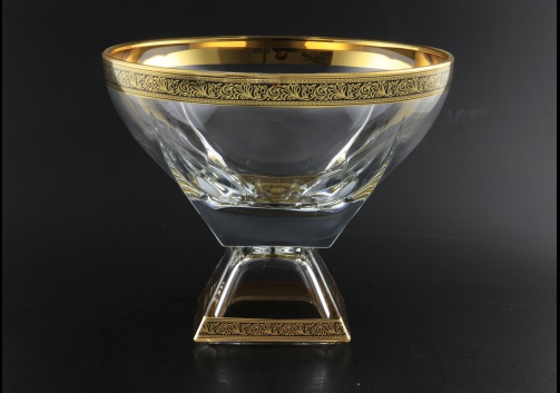 Fusion MVD MGB CH Large Bowl w/F 19,5x24,5cm 1pc in Lilit Golden Black Decor (31-945)