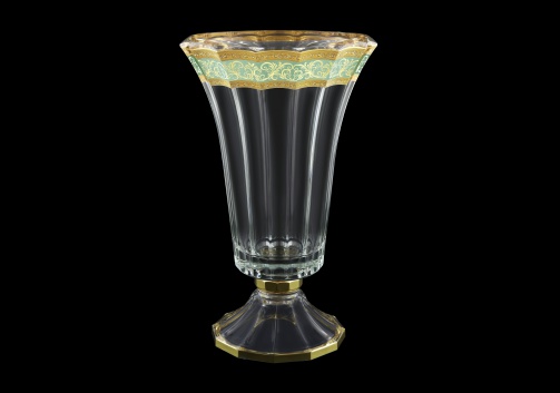 Doge VVA DALT Large Vase 40cm 1pc in Allegro Golden Turquoise Light Decor (6T-668/L)