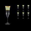 Fiesole CFL FALT Champagne Flutes 170ml 6pcs in Allegro G. Turquoise Light D. (6T-832/L)
